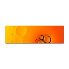 Wallpaper Liquid Bubbles Macro Orange Bright Sticker (bumper) by artworkshop