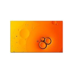 Wallpaper Liquid Bubbles Macro Orange Bright Sticker (rectangular) by artworkshop