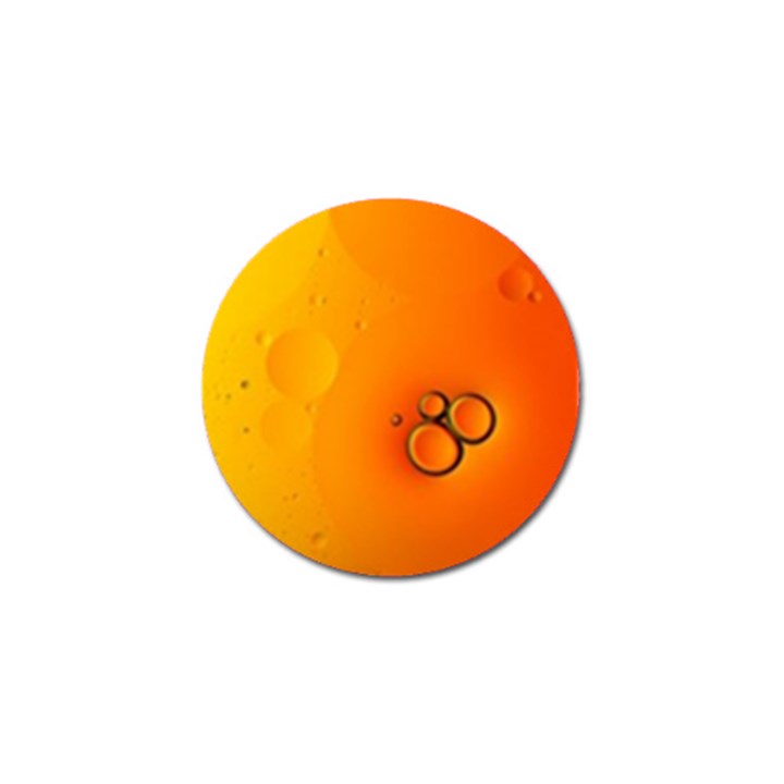 Wallpaper Liquid Bubbles Macro Orange Bright Golf Ball Marker (4 pack)