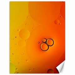 Wallpaper Liquid Bubbles Macro Orange Bright Canvas 18  X 24  by artworkshop