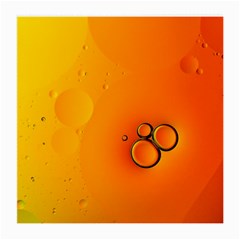 Wallpaper Liquid Bubbles Macro Orange Bright Medium Glasses Cloth (2 Sides) by artworkshop