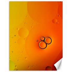 Wallpaper Liquid Bubbles Macro Orange Bright Canvas 12  X 16  by artworkshop