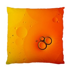 Wallpaper Liquid Bubbles Macro Orange Bright Standard Cushion Case (two Sides) by artworkshop