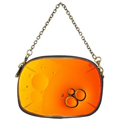 Wallpaper Liquid Bubbles Macro Orange Bright Chain Purse (one Side) by artworkshop