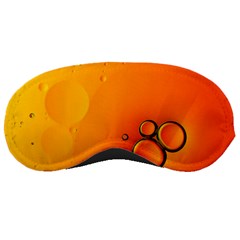 Wallpaper Liquid Bubbles Macro Orange Bright Sleeping Mask by artworkshop