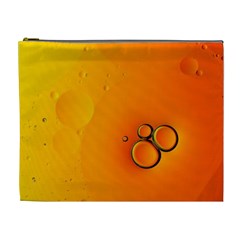 Wallpaper Liquid Bubbles Macro Orange Bright Cosmetic Bag (xl) by artworkshop