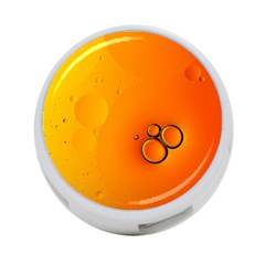 Wallpaper Liquid Bubbles Macro Orange Bright 4-port Usb Hub (two Sides) by artworkshop