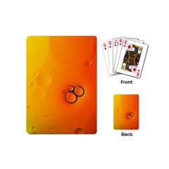 Wallpaper Liquid Bubbles Macro Orange Bright Playing Cards Single Design (mini) by artworkshop