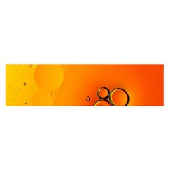 Wallpaper Liquid Bubbles Macro Orange Bright Oblong Satin Scarf (16  X 60 ) by artworkshop