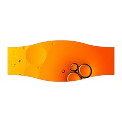 Wallpaper Liquid Bubbles Macro Orange Bright Stretchable Headband by artworkshop