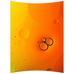 Wallpaper Liquid Bubbles Macro Orange Bright Back Support Cushion by artworkshop