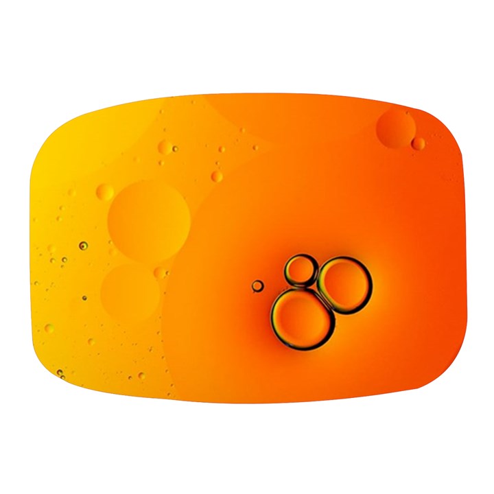 Wallpaper Liquid Bubbles Macro Orange Bright Mini Square Pill Box