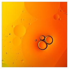 Wallpaper Liquid Bubbles Macro Orange Bright Lightweight Scarf  by artworkshop