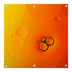 Wallpaper Liquid Bubbles Macro Orange Bright Banner And Sign 3  X 3  by artworkshop