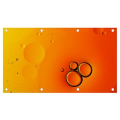 Wallpaper Liquid Bubbles Macro Orange Bright Banner And Sign 7  X 4 