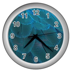 Beautiful Plumage Wall Clock (silver) by artworkshop