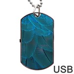 Beautiful Plumage Dog Tag USB Flash (Two Sides) Front