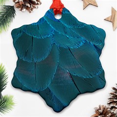 Beautiful Plumage Snowflake Ornament (two Sides)