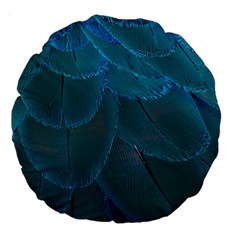 Beautiful Plumage Large 18  Premium Round Cushions by artworkshop