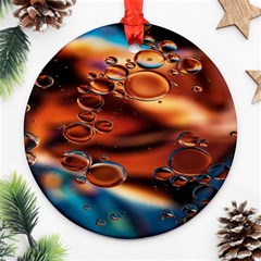 Copper Glow Ornament (round) by artworkshop