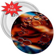 Copper Glow 3  Buttons (10 Pack) 