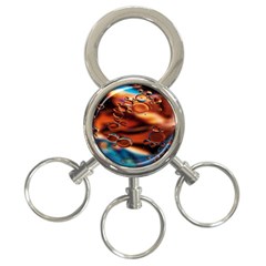 Copper Glow 3-ring Key Chain