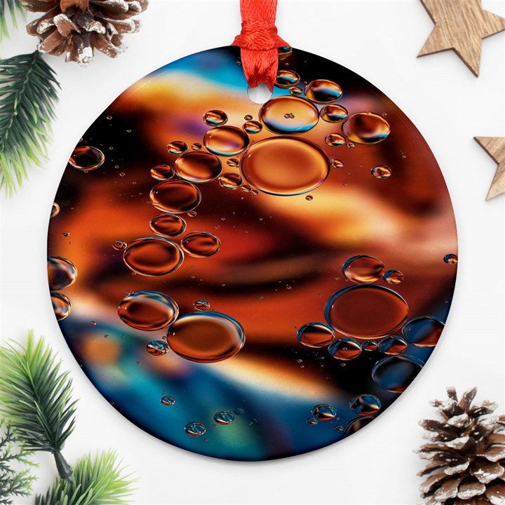 Copper Glow Round Ornament (Two Sides)