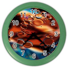 Copper Glow Color Wall Clock by artworkshop