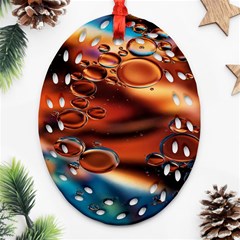 Copper Glow Oval Filigree Ornament (two Sides) by artworkshop