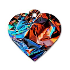 Another Rgb Lighting Test On Aluminium Surface Dog Tag Heart (two Sides) by artworkshop