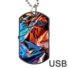 Another Rgb Lighting Test On Aluminium Surface Dog Tag Usb Flash (one Side) by artworkshop