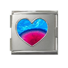 Experimental Liquids Mega Link Heart Italian Charm (18mm)