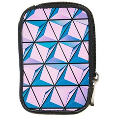 Geometric Shapes Pattern Compact Camera Leather Case by artworkshop