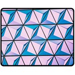 Geometric Shapes Pattern Fleece Blanket (Medium) 58.8 x47.4  Blanket Front