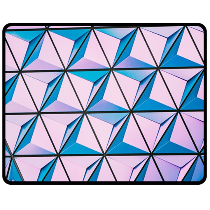 Geometric Shapes Pattern Fleece Blanket (Medium)