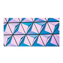 Geometric Shapes Pattern Satin Wrap 35  X 70  by artworkshop