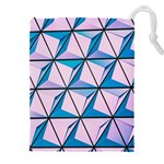 Geometric Shapes Pattern Drawstring Pouch (4XL) Front