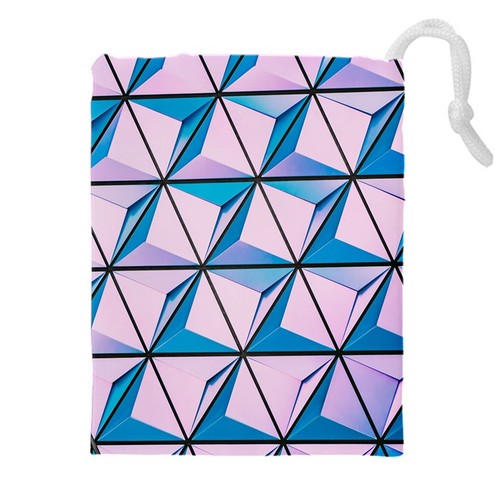 Geometric Shapes Pattern Drawstring Pouch (4XL)