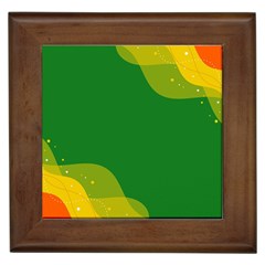 Background Pattern Texture Design Framed Tile by danenraven