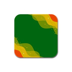 Background Pattern Texture Design Rubber Square Coaster (4 Pack) by danenraven