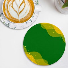 Background Pattern Texture Design Uv Print Round Tile Coaster by danenraven