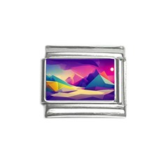 Abstract Geometric Landscape Art Italian Charm (9mm) by danenraven