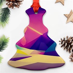 Abstract Geometric Landscape Art Ornament (christmas Tree) 