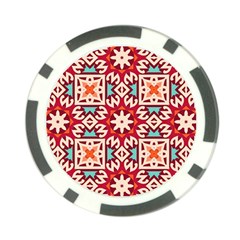 Geometric Pattern Seamless Abstract Poker Chip Card Guard by danenraven