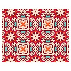 Geometric Pattern Seamless Abstract One Side Premium Plush Fleece Blanket (medium)