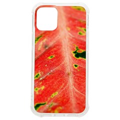 Aglonema Leaf Plant Pattern Flora Iphone 12 Mini Tpu Uv Print Case	