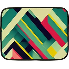 Pattern Abstract Geometric Design One Side Fleece Blanket (mini) by danenraven