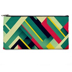 Pattern Abstract Geometric Design Pencil Case by danenraven