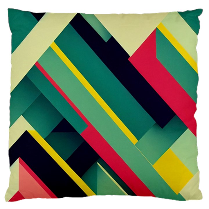 Pattern Abstract Geometric Design Large Cushion Case (One Side)