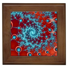 Fractal Pattern Background Framed Tile